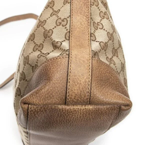 Gucci Brown Beige GG Canvas Shoulder Bag - Picture 7 of 10